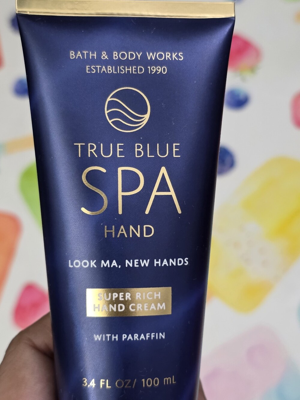Bath & Body Works True Blue Spa Hand Cream 3.4oz NEW RARE